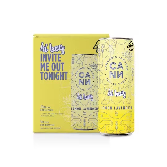 EDIBLE (BEVERAGE) - 4PK - HI BOYS LEMON LAVENDER