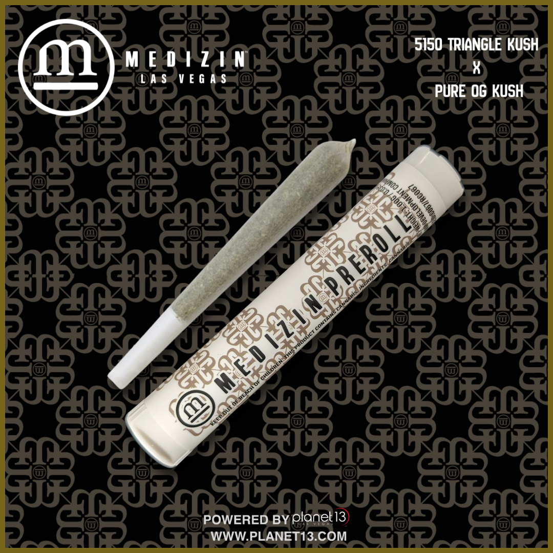 Medizin 5150 Triangle Kush x Pure OG Kush 1g Preroll