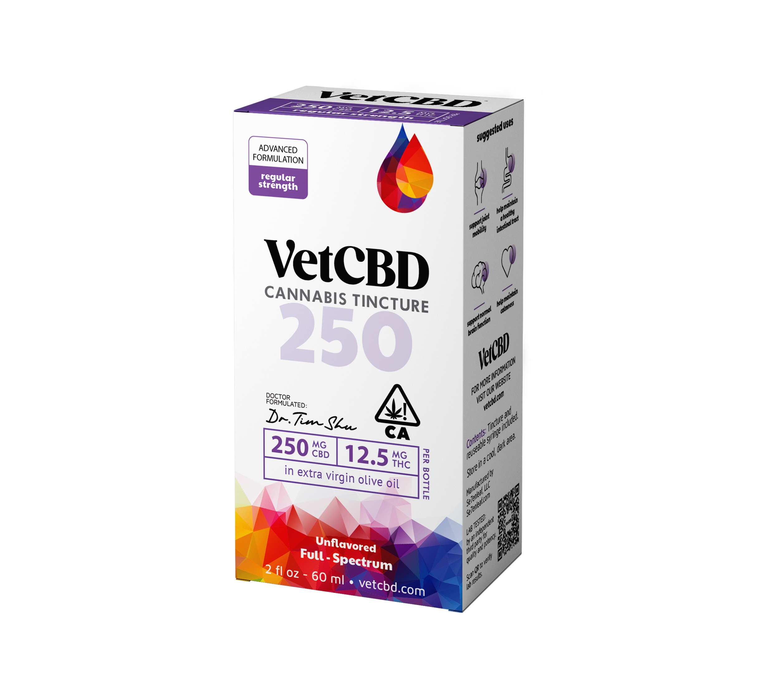 Vet CBD 20:1 Tincture 60ml 250mg