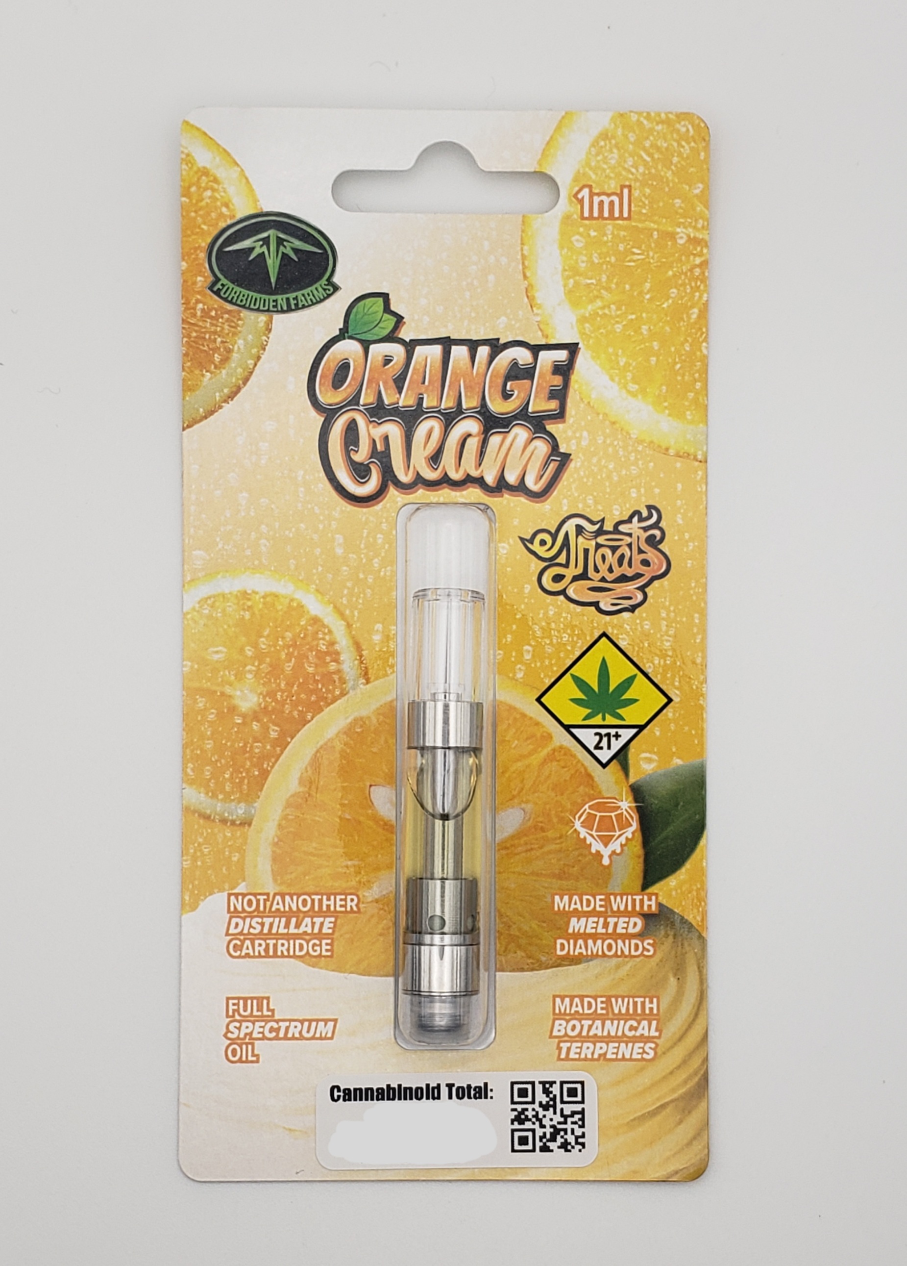 Orange Cream Melted Diamonds Cartridge 1g Treats