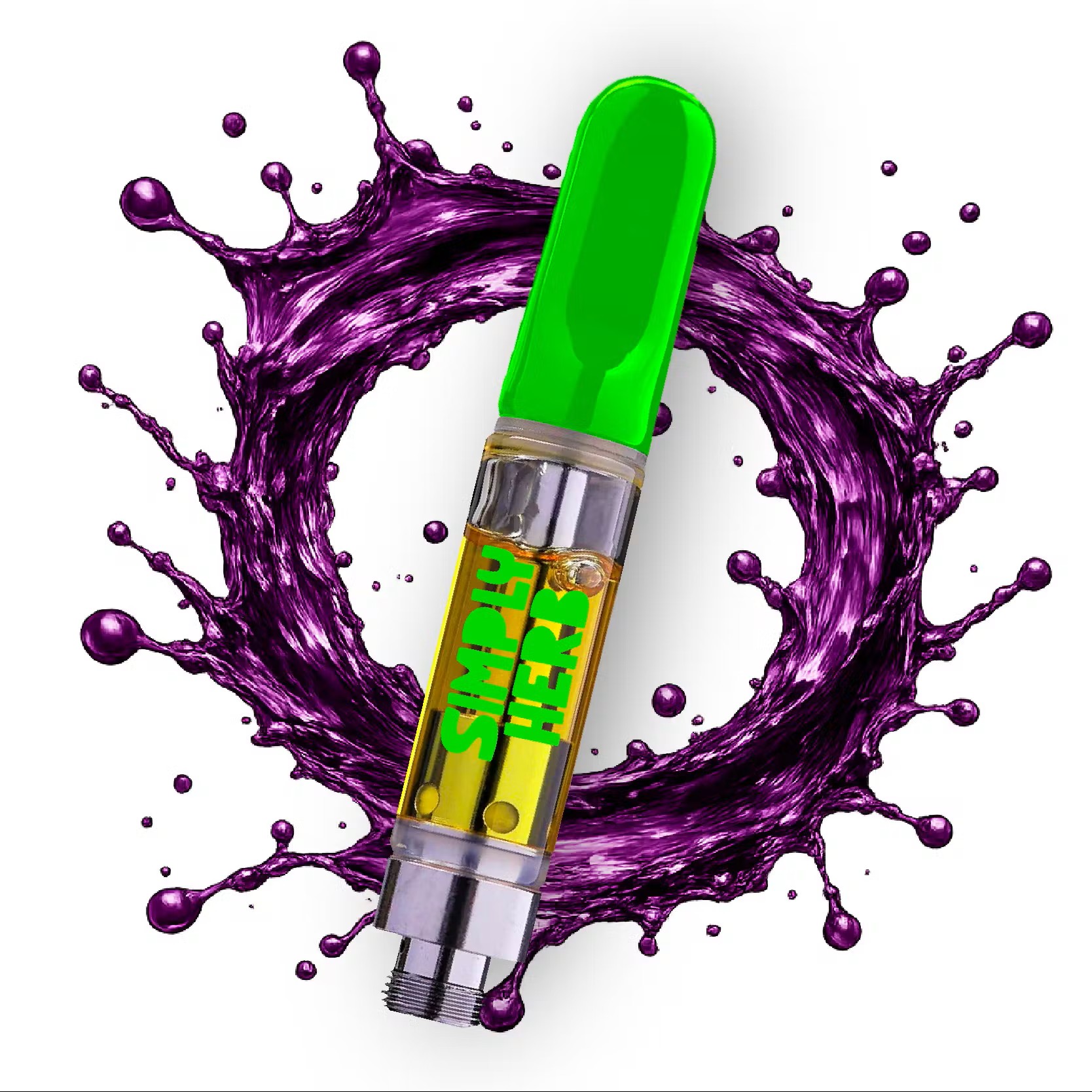 Simply Herb Vape Cart 1g Distillate- Blackberry Spritz