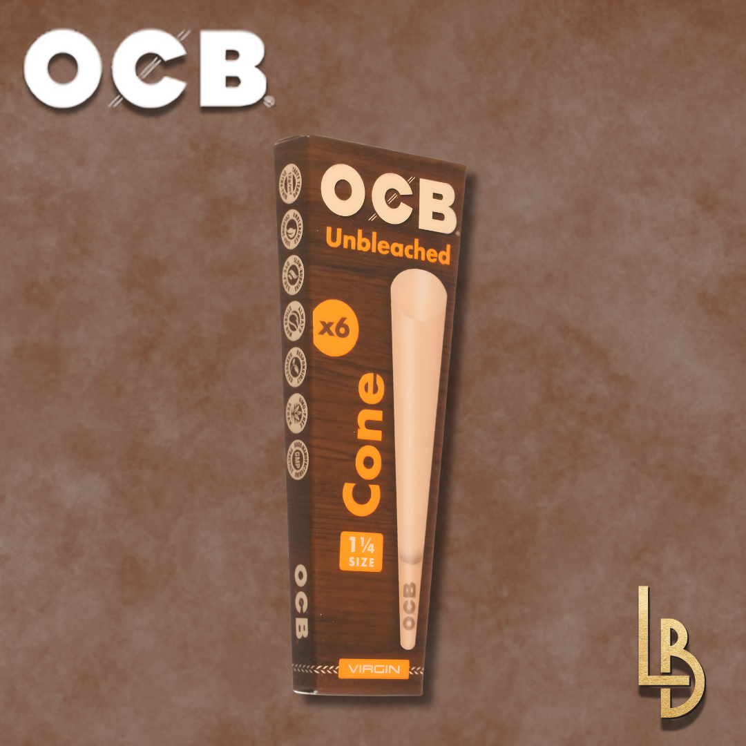 OCB | Unbleached Cones | 1 1/4 Size | 6pk