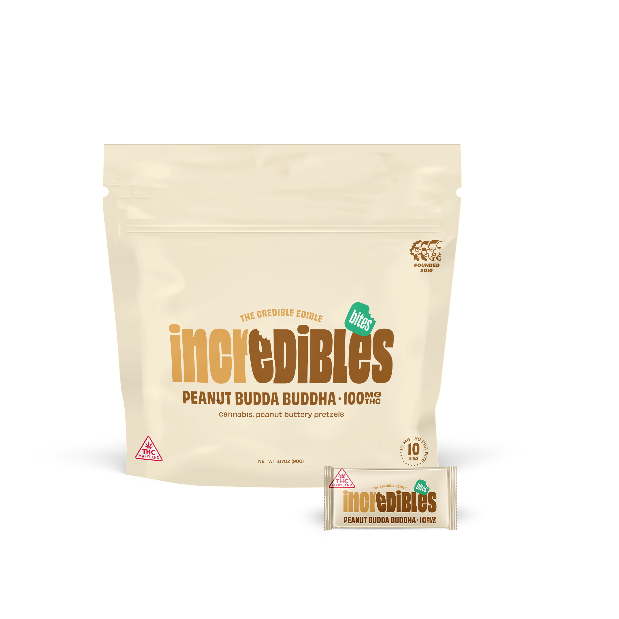 Peanut Budda Buddha Chocolate Bites | 10 x 10mg