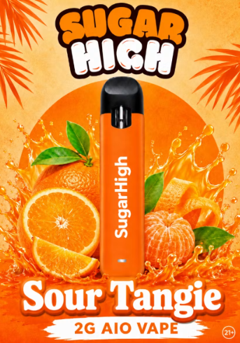 #Sugar High - Sour Tangie - 2g - Disposable Vape