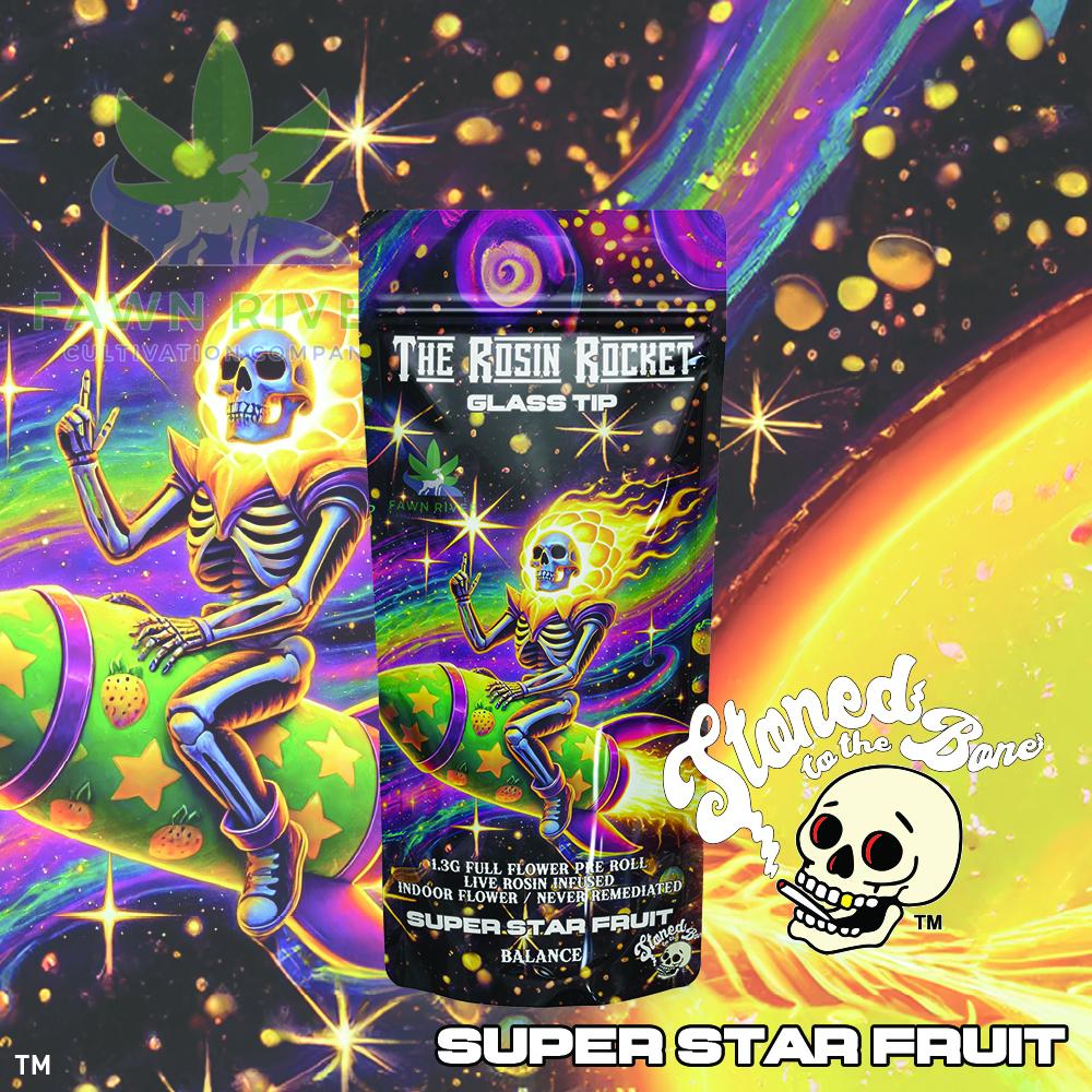1.3g Live Rosin Infused Preroll - Super Star Fruit