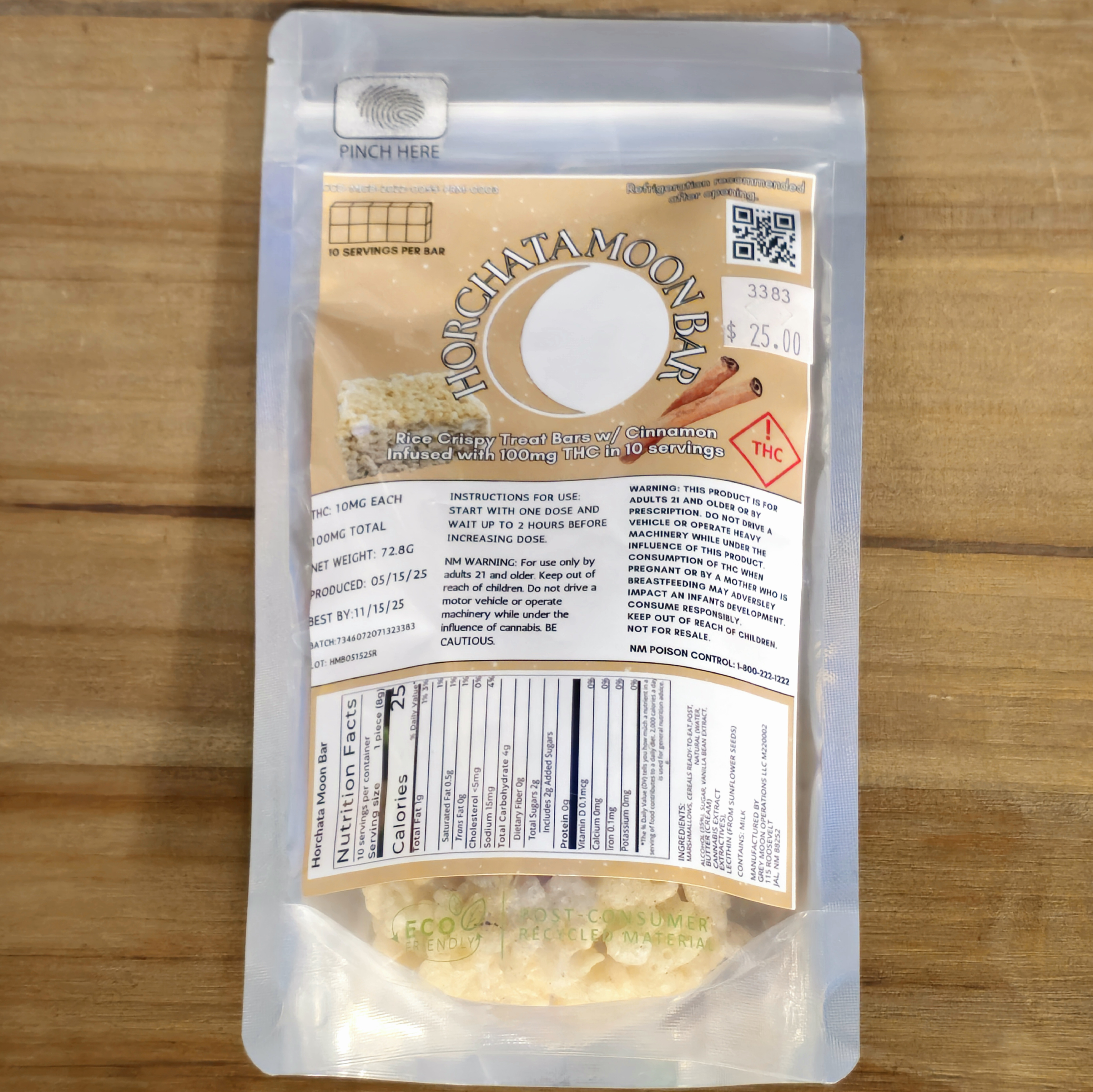 Horchata Moon Bar | 100MG | 3383