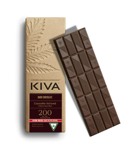 Kiva Dark Chocolate Bar [20pk] (200mg THC)