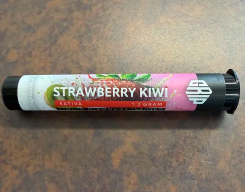 GRIP | Strawberry Kiwi | Liquid Diamonds Infused Pre-Roll | 1.2g | Hybrid