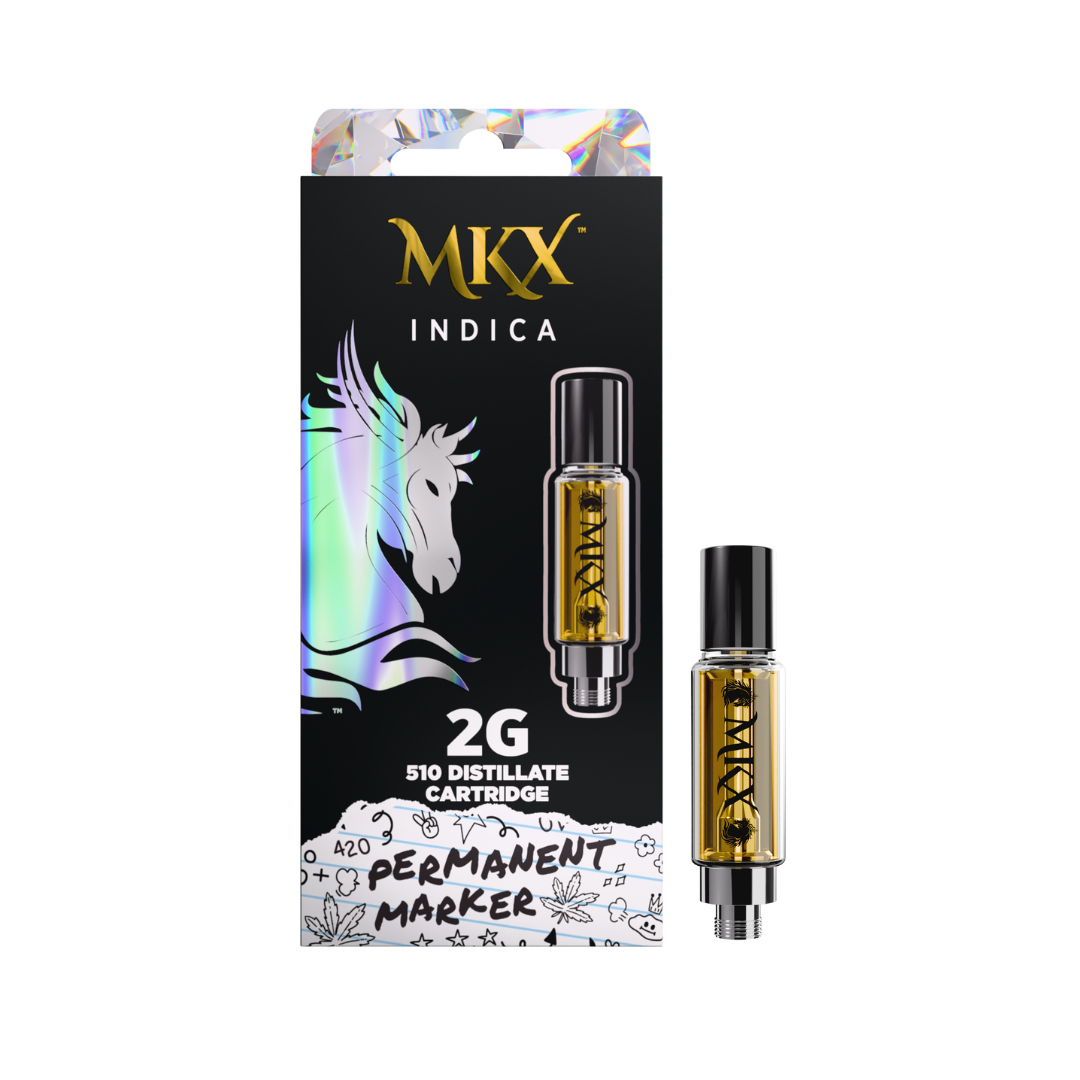 MKX 2 Gram 510 Thread Carts - Permanent Marker 2g 510 Thread - Indica