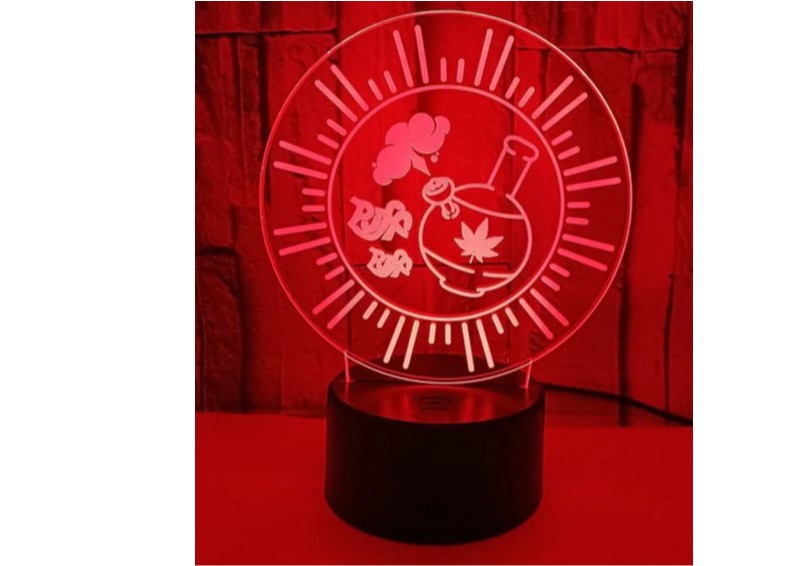 LED Table Lamp-3D Night Light Optical Visual Illusion- Bong Design