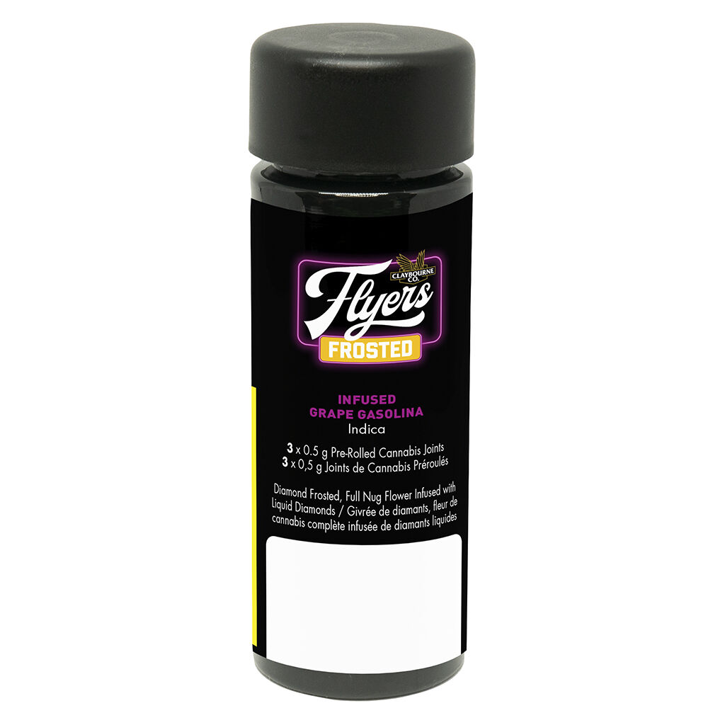 Claybourne - Flyers Frosted Infused Grape Gasolina PRJs - 3x0.5g