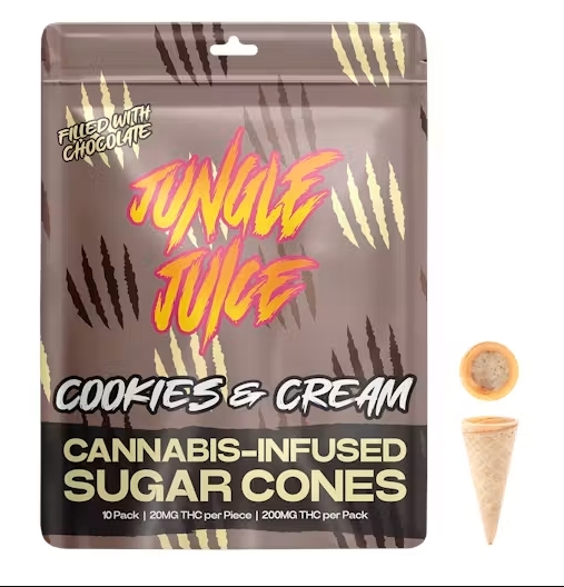 Jungle Juice - Cookies and Cream Cones -10x20mg - 200mg