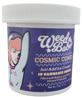 Weed Babes: Milk Cosmic Waffle Cones