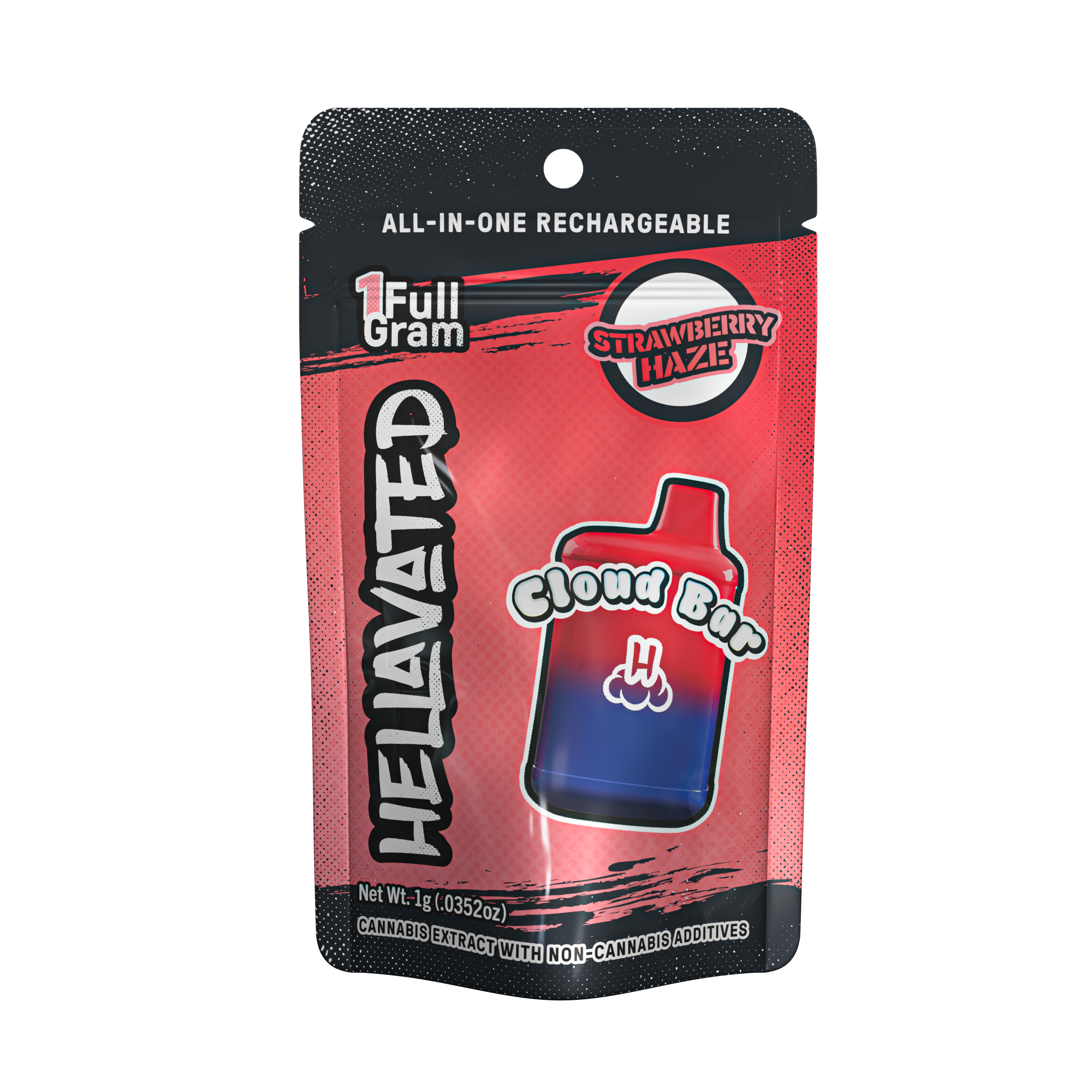 Strawberry Haze Cloud Bar Rechargeable Disposable | 1g