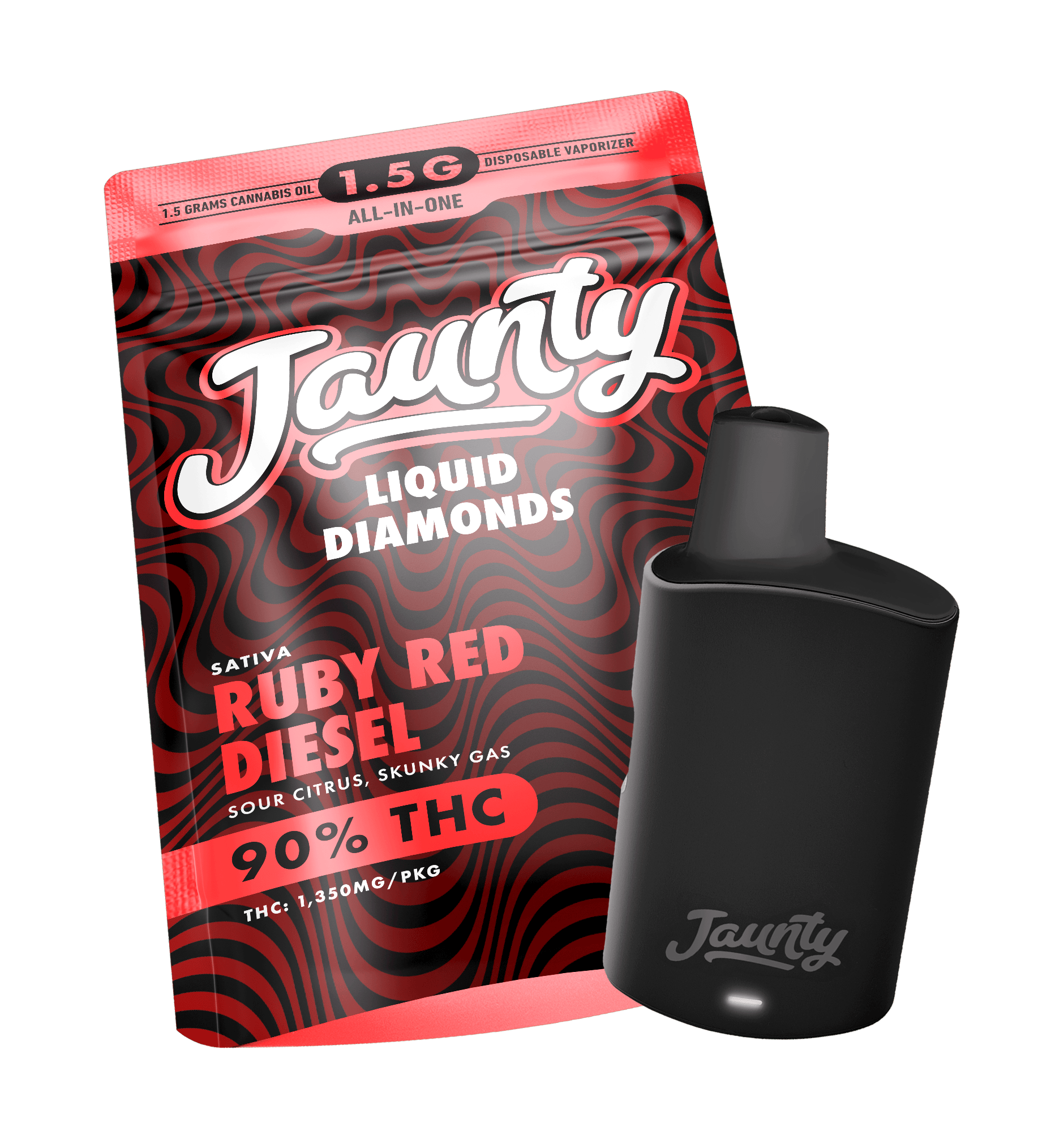 Ruby Red Diesel | Liquid Diamonds | Sativa | AIO | 1.5g