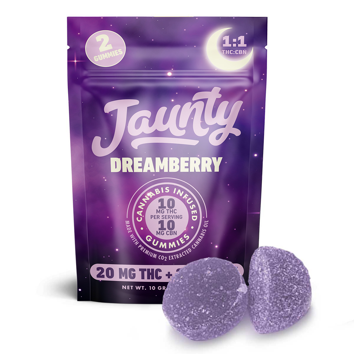 Jaunty | Dreamberry (I) | Gummies | 20mg | 2pk