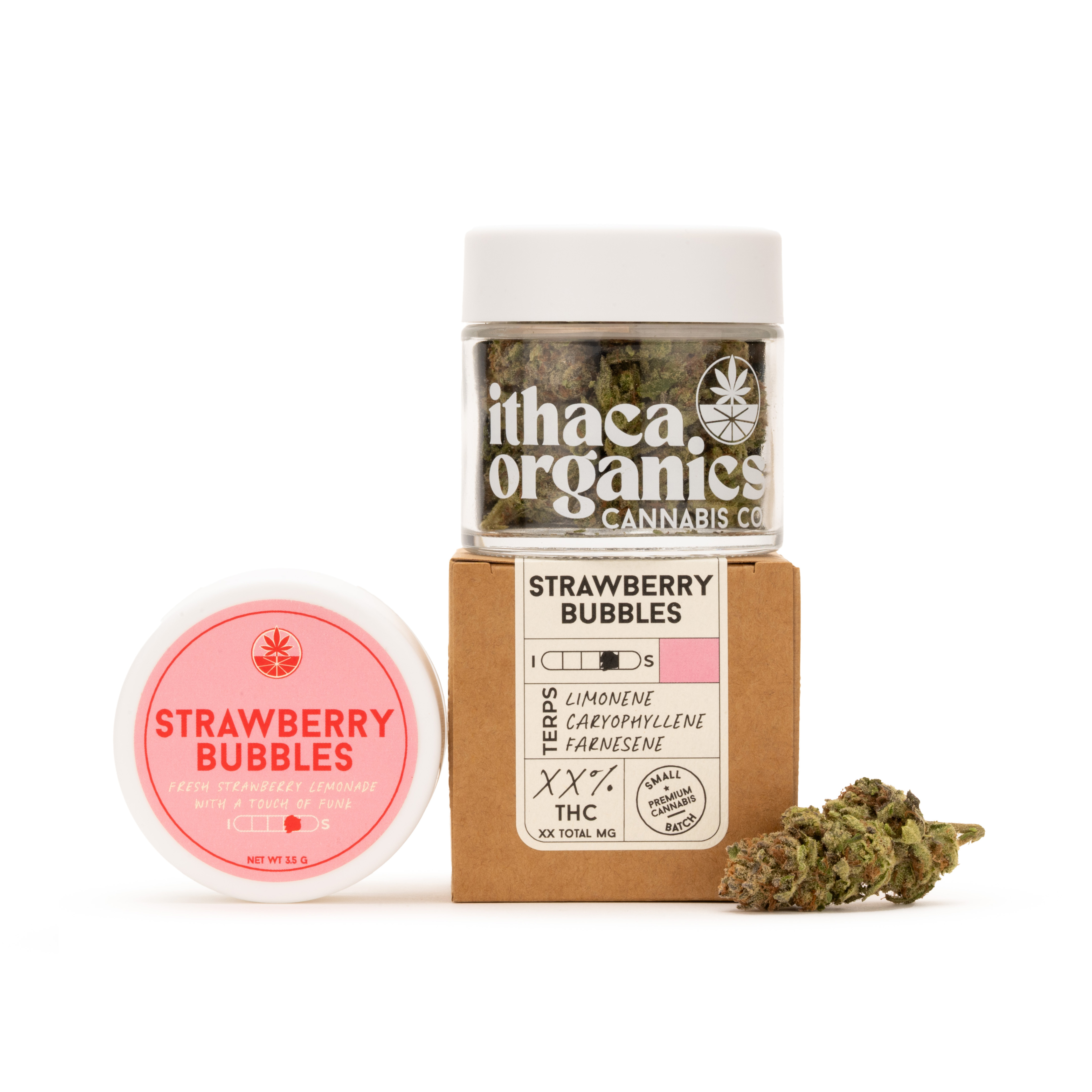 Ithaca Organics - Strawberry Bubbles - 3.5g