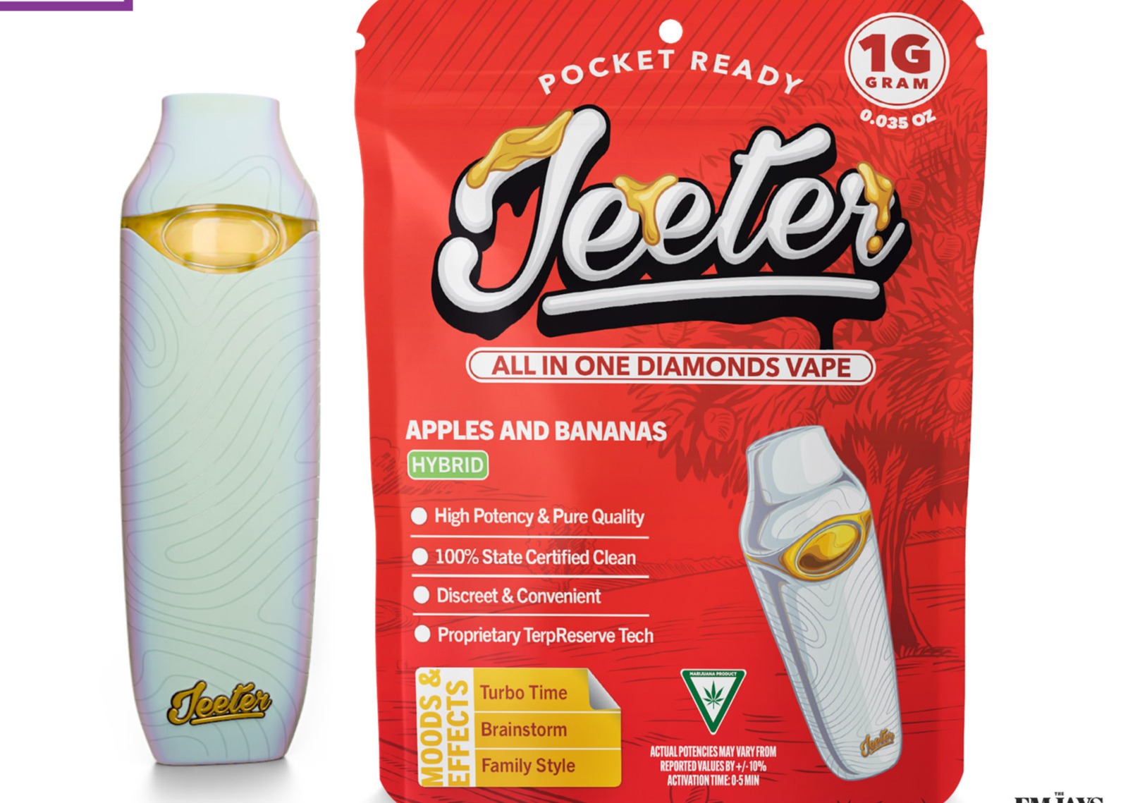 Disposable | Liquid Diamonds | Apples & Bananas | 1g | Jeeter