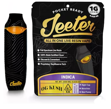 JEETER AIO Live Resin Vape Cartridge OG Kush