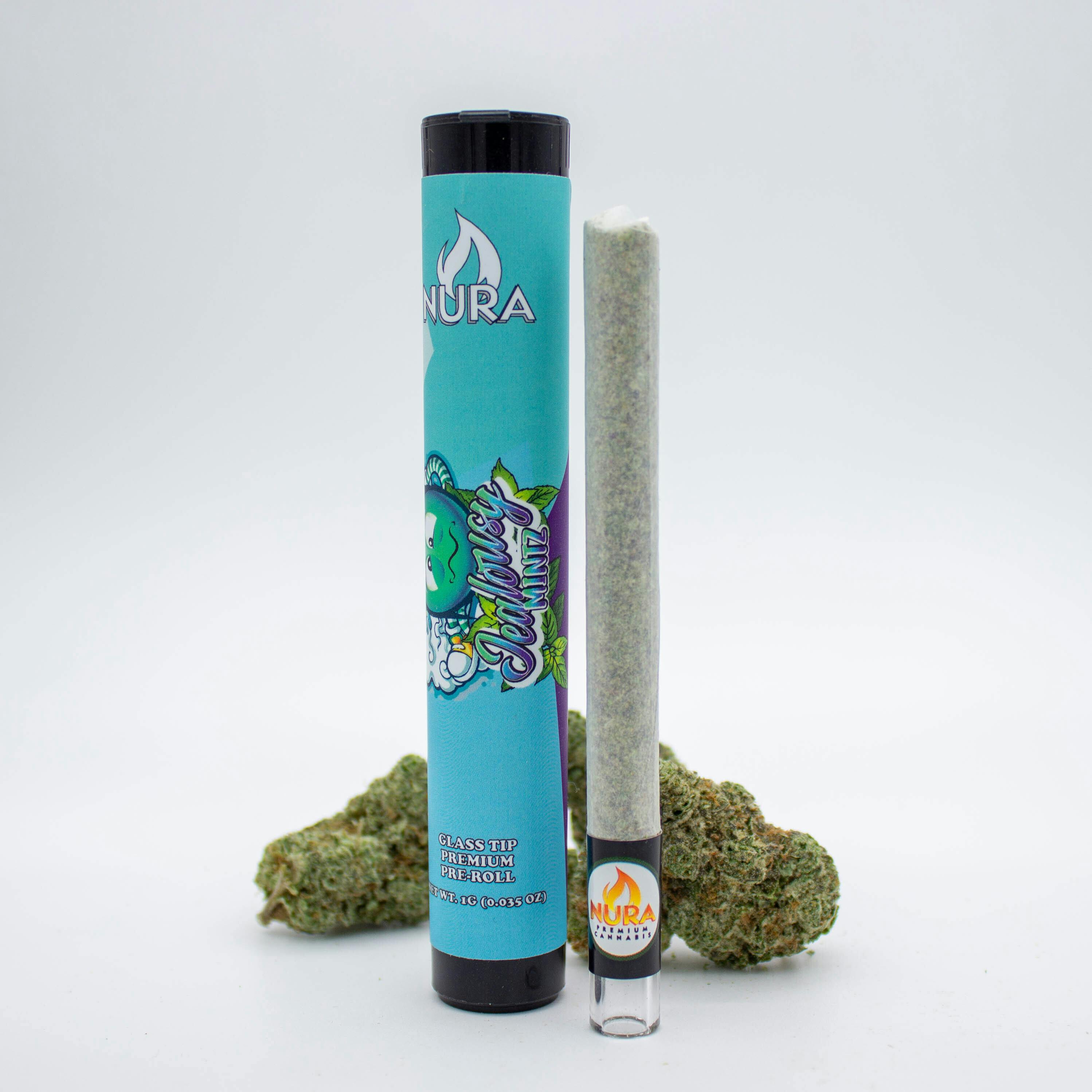 Nura - Jealousy Mintz Pre Roll w/Glass Tip