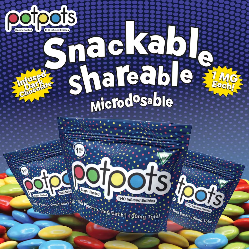 POTPOTS | Dark Chocolate | Microdose | 100mg