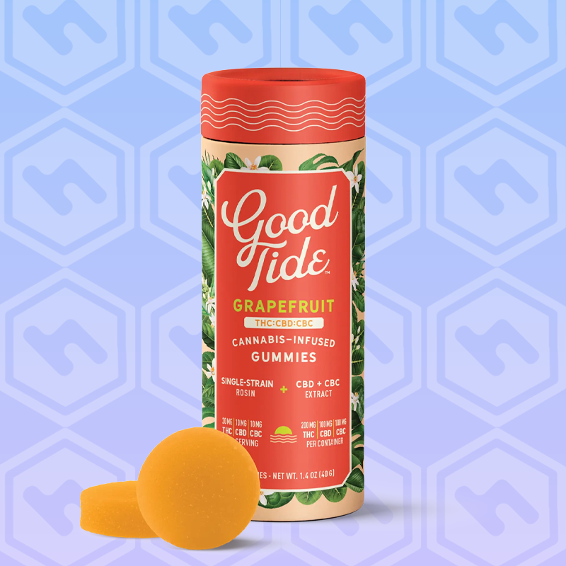 Good Tide Grapefruit Live Rosin Gummies