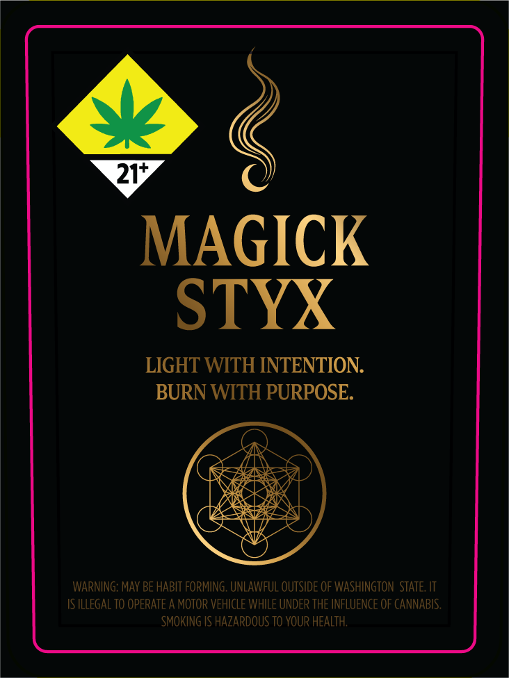 Blueberry Pancake Magick Styx Hash & Rosin Infused Glass Tip Preroll