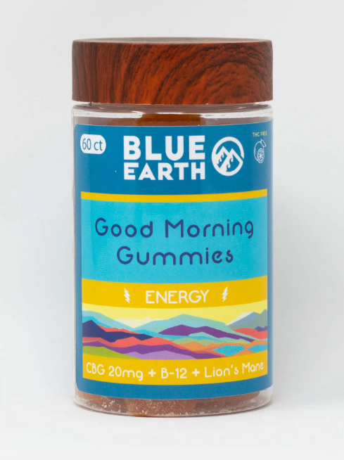 Blueearth Energy Gummies Lions Mane/cbg/b