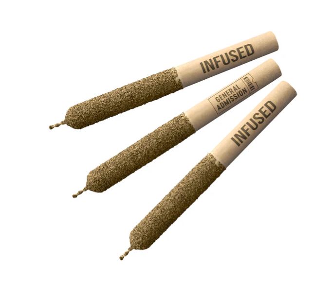 General Admission - Peach Rizz Diamond Infused Pre-Rolls - Sativa - 5x0.5g