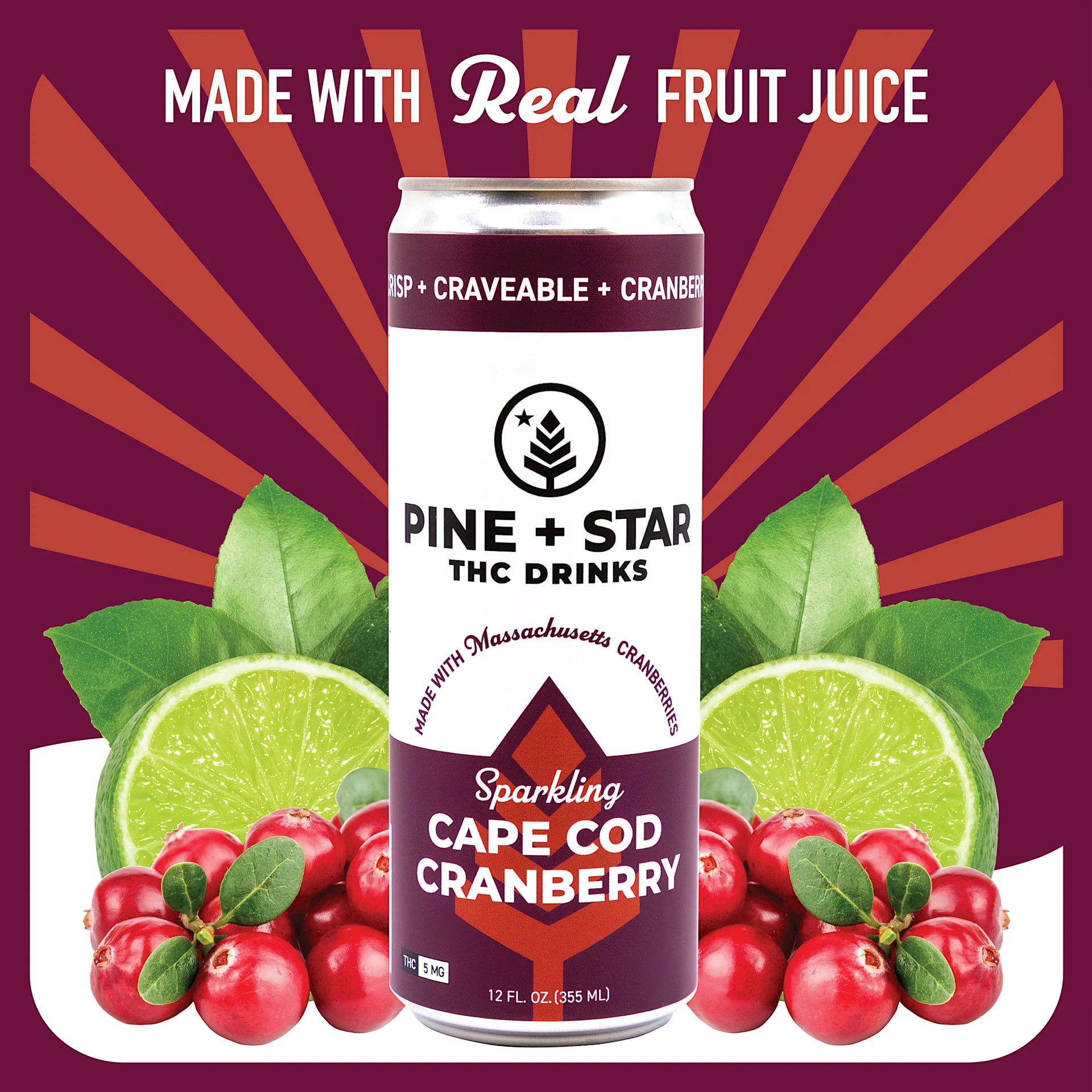 Cape Cod Cranberry | Sparkling Water | 5mg product photo