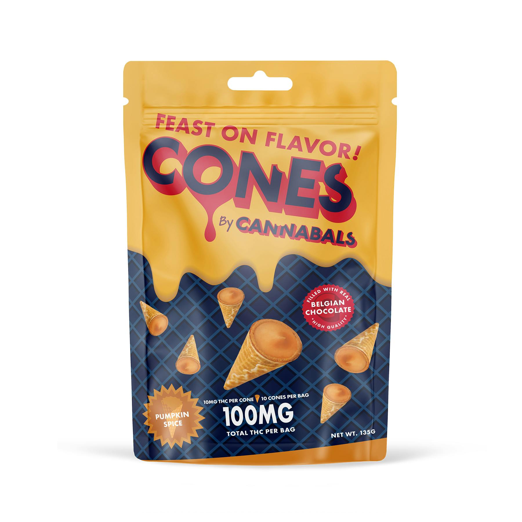 Cannabals | Pumpkin Spice Cones | 10pk | 100mg