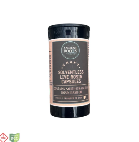Ancient Roots | Mixed Strain Rosin | Capsule 110mg 4pk [Hybrid]