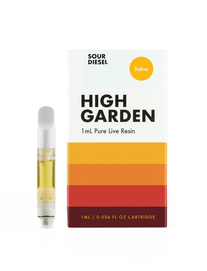 High Garden | Sour Diesel | Live Resin Vape Cartridge 1ML