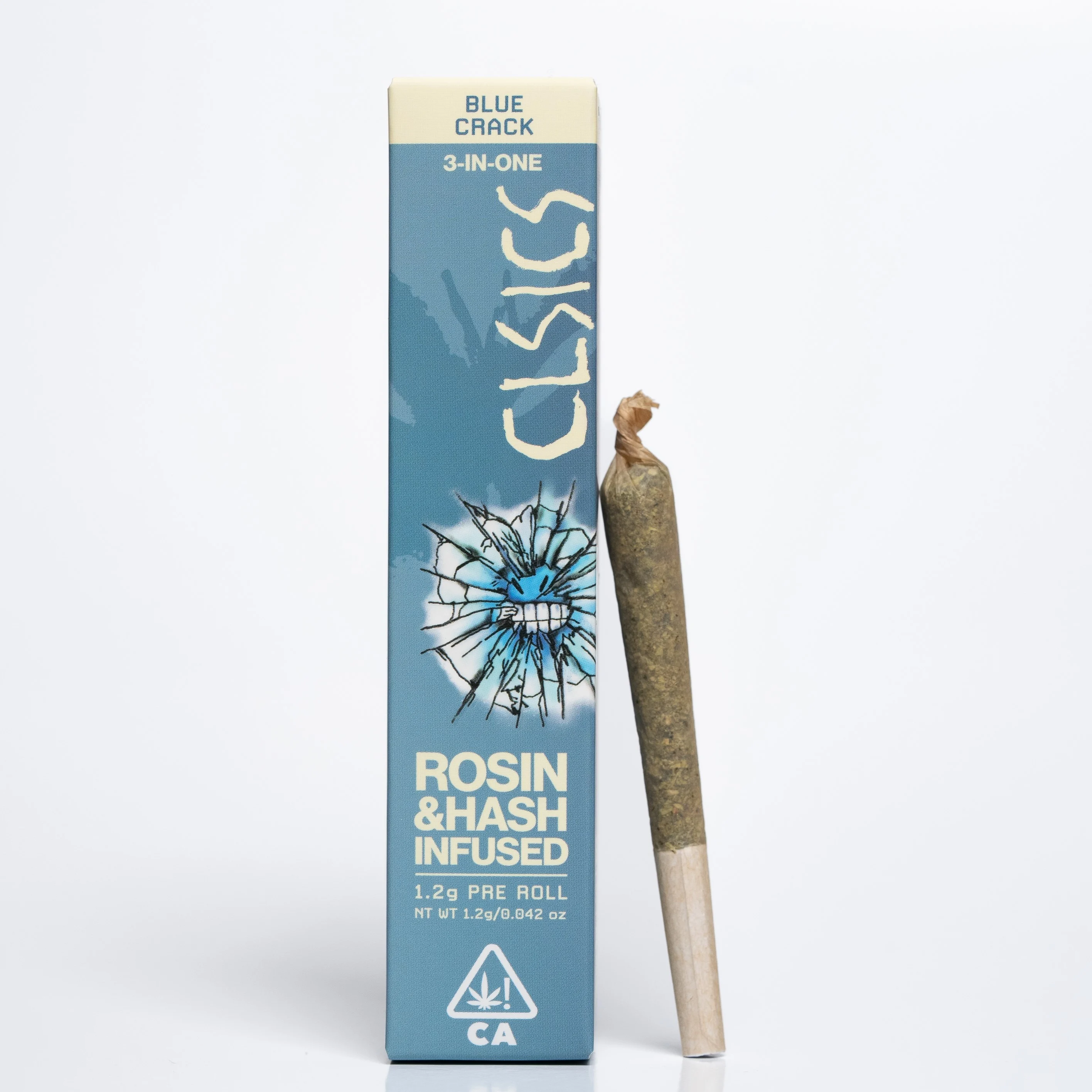 TRIFECTA - INFUSED PREROLL (LIVE HASH) - - SATIVA - BLUE CRACK