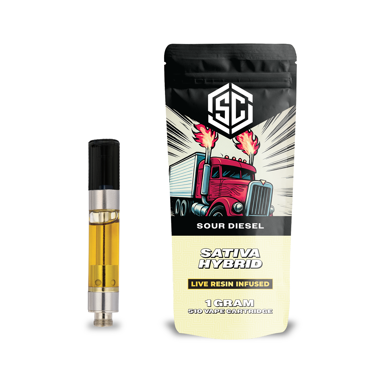 Society C Live Resin Vape Cartridge - Sour Diesel