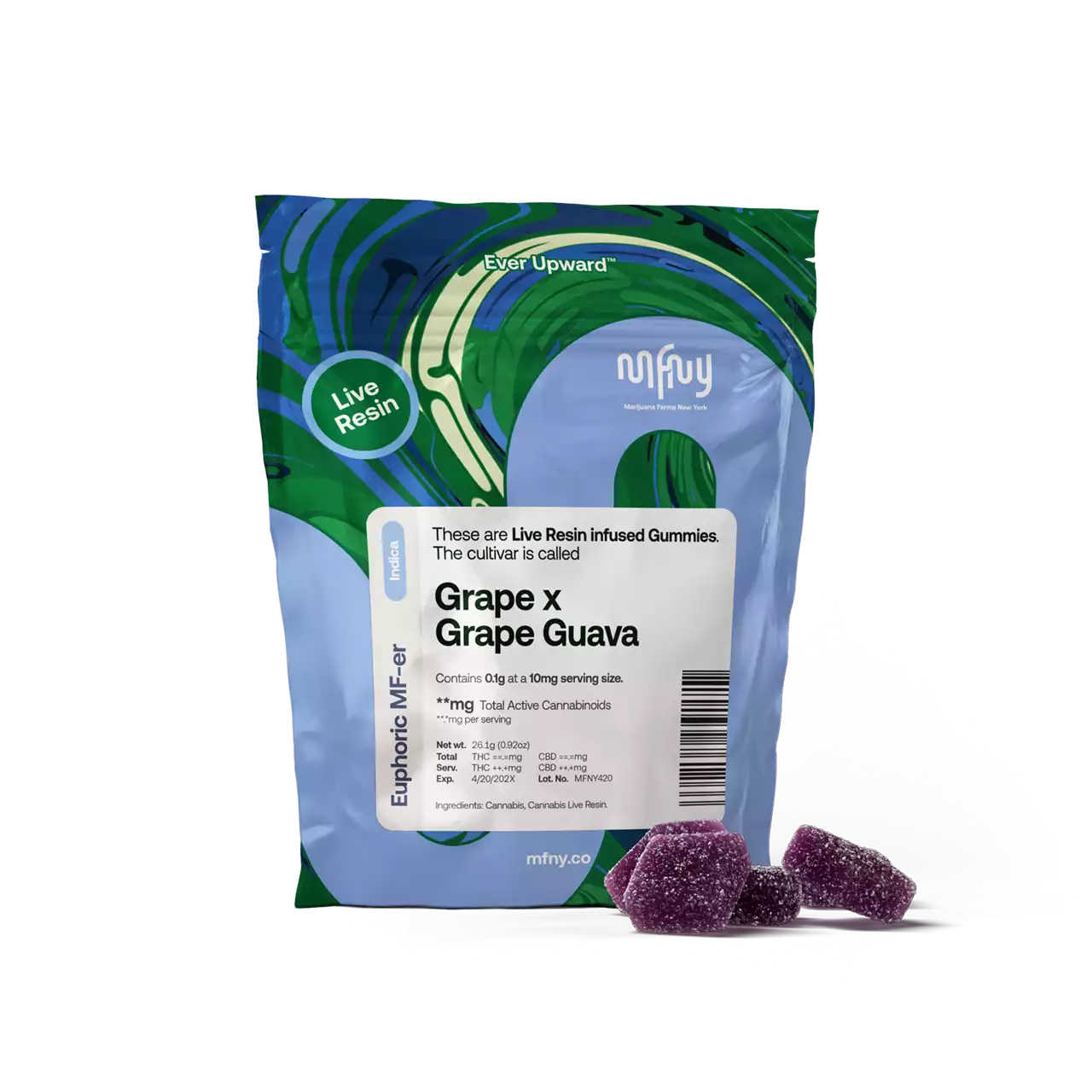 Live Resin Gummies - Grape x Grape Guava