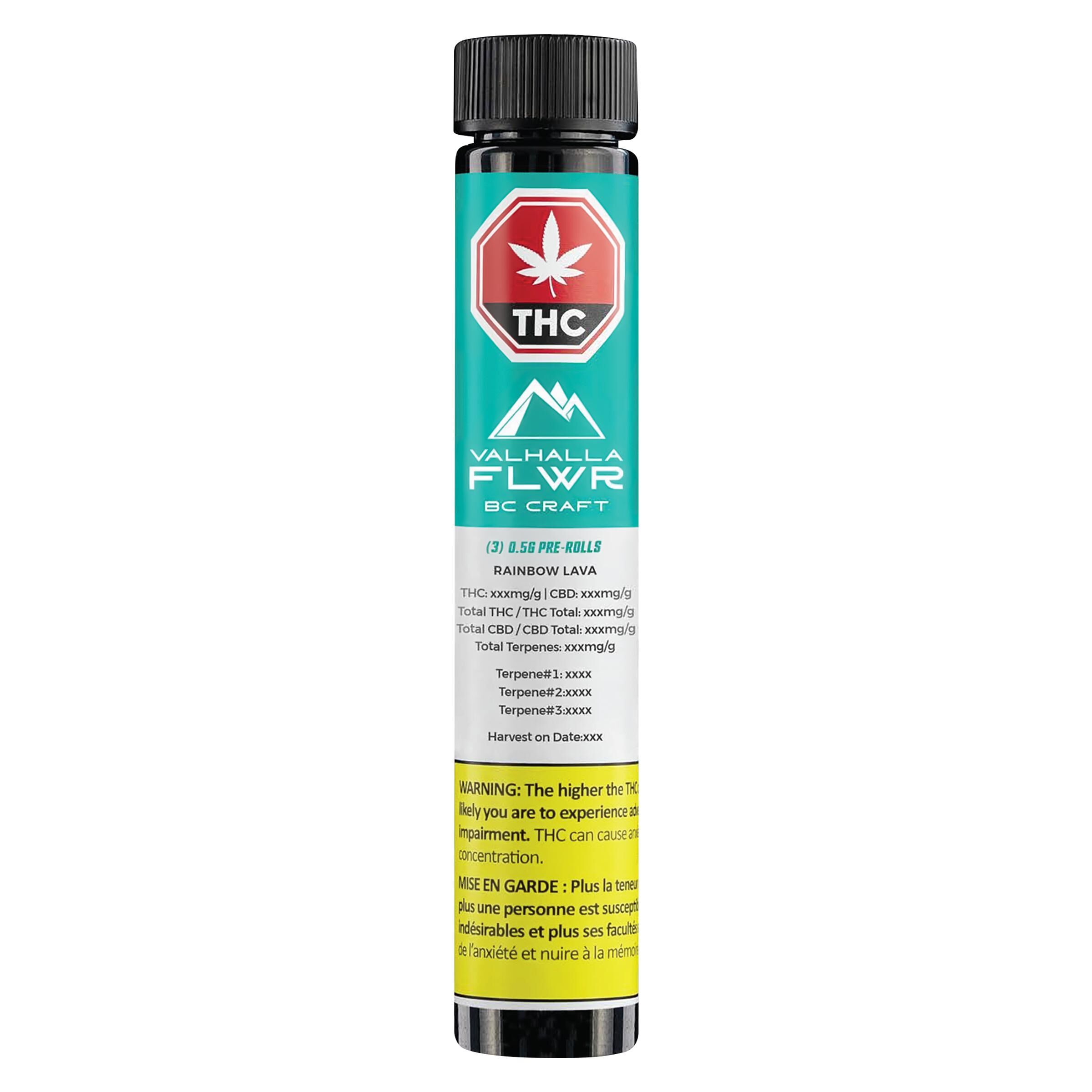 Rainbow Lava 3x0.5g Pre-Roll | 1.5g