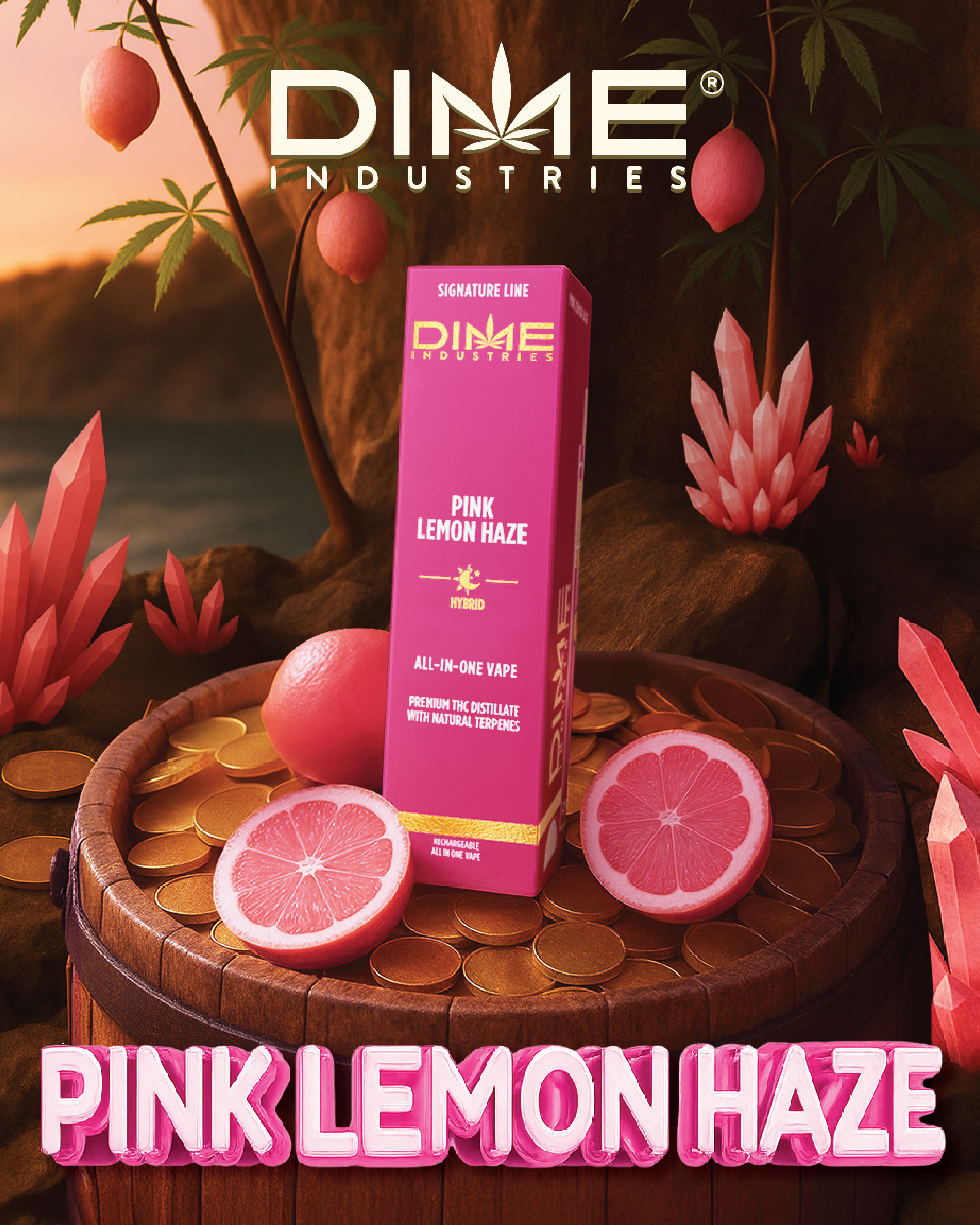 Pink Lemon Haze | DIME | Disposable Vape