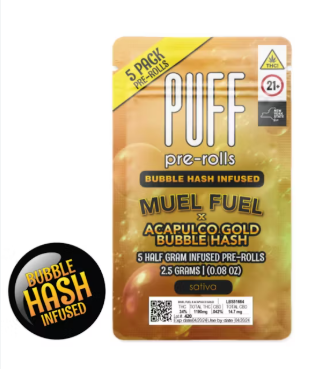 Mule Fuel x Acapulco Gold - Bubble Hash Infused Pack - Sativa - [5pk]
