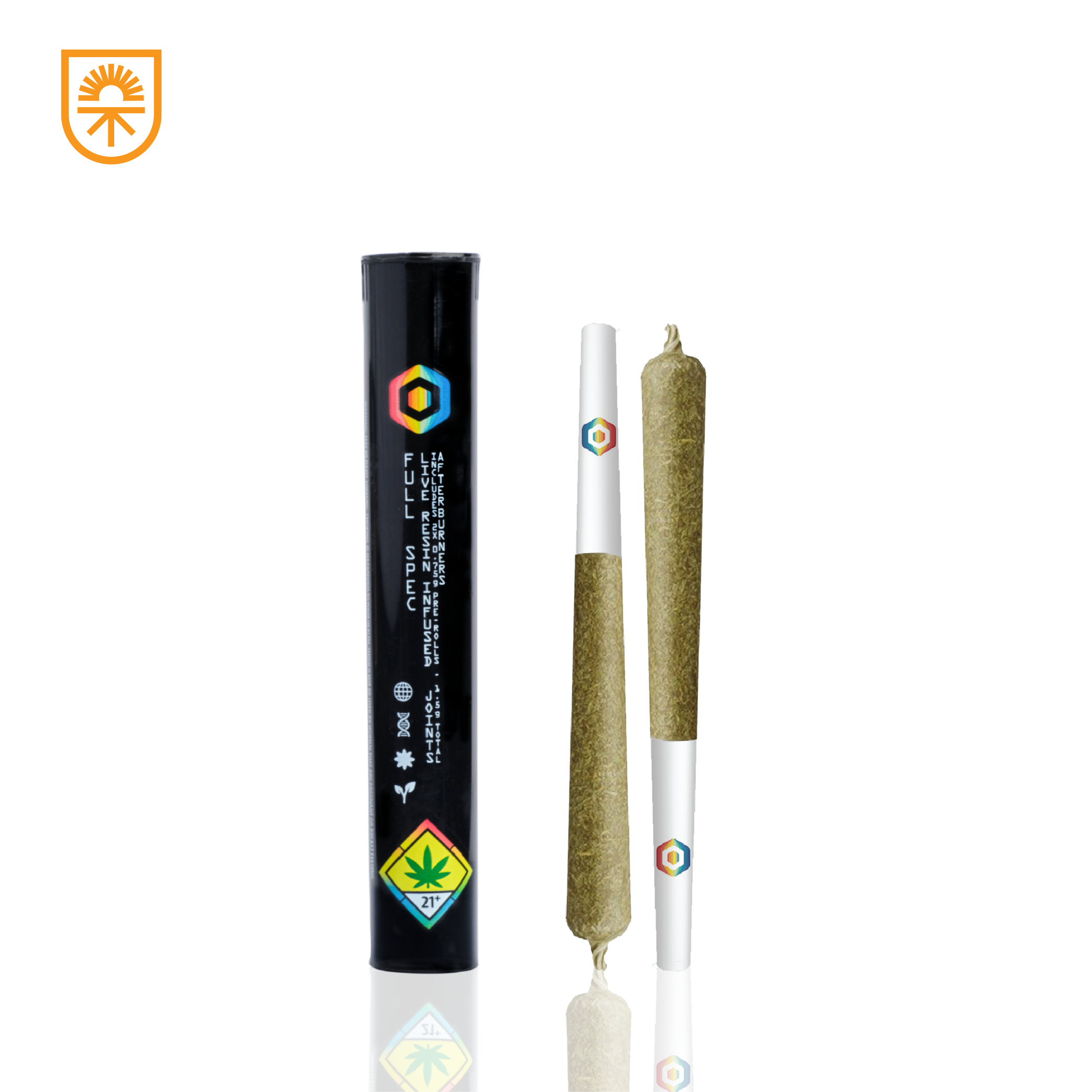 Electric Peel Afterburners Live Resin Infused Preroll Pack (0.5g x 2) 1g Full Spec