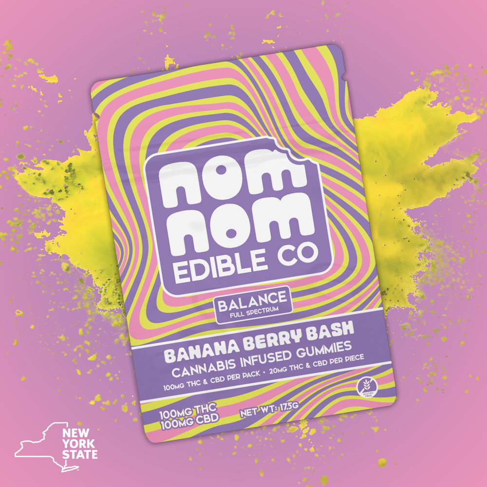NomNom - Banana Berry Bash - Hash Rosin - 5pk - 100mg
