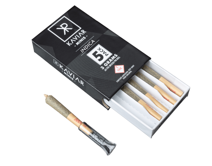 KAVIAR Joint 3g: Indica Infused 5pk