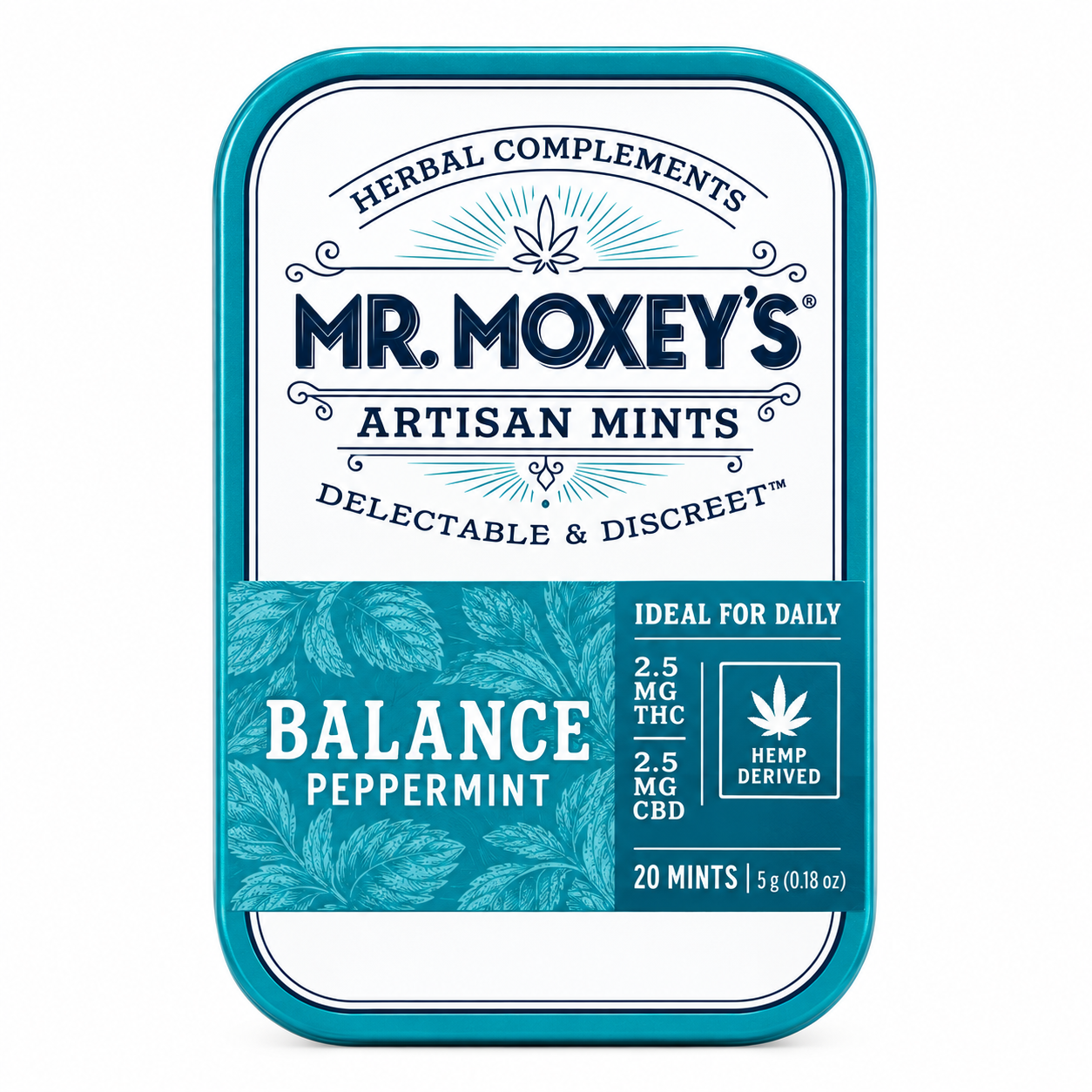 Mr. Moxey's - Peppermint Balance 3:1 CBG: THC - 100mg - 20ct