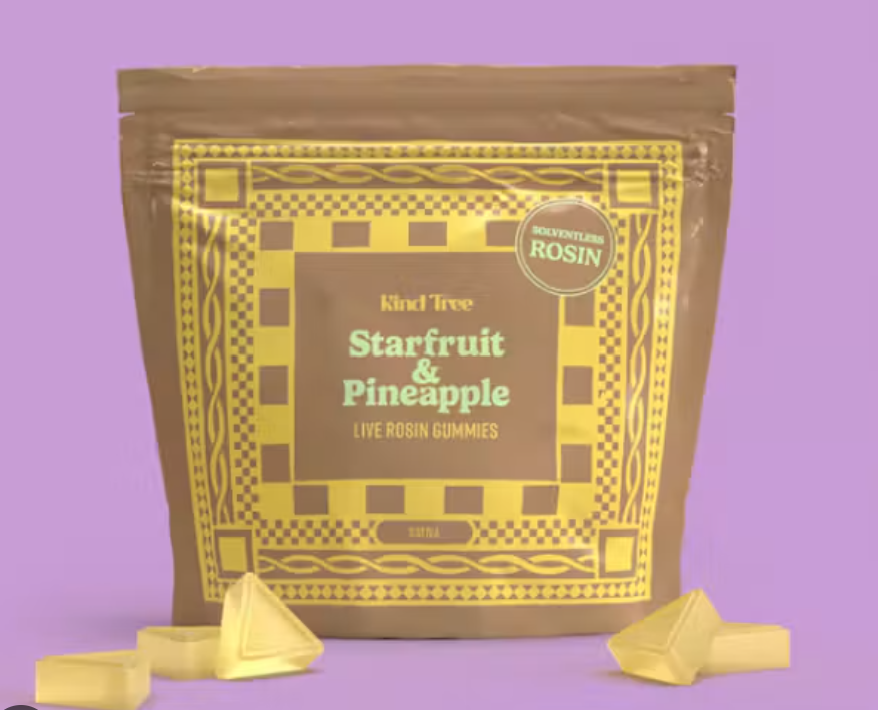 Kind Tree | Starfruit & Pineapple Live Rosin Gummies | 10pk