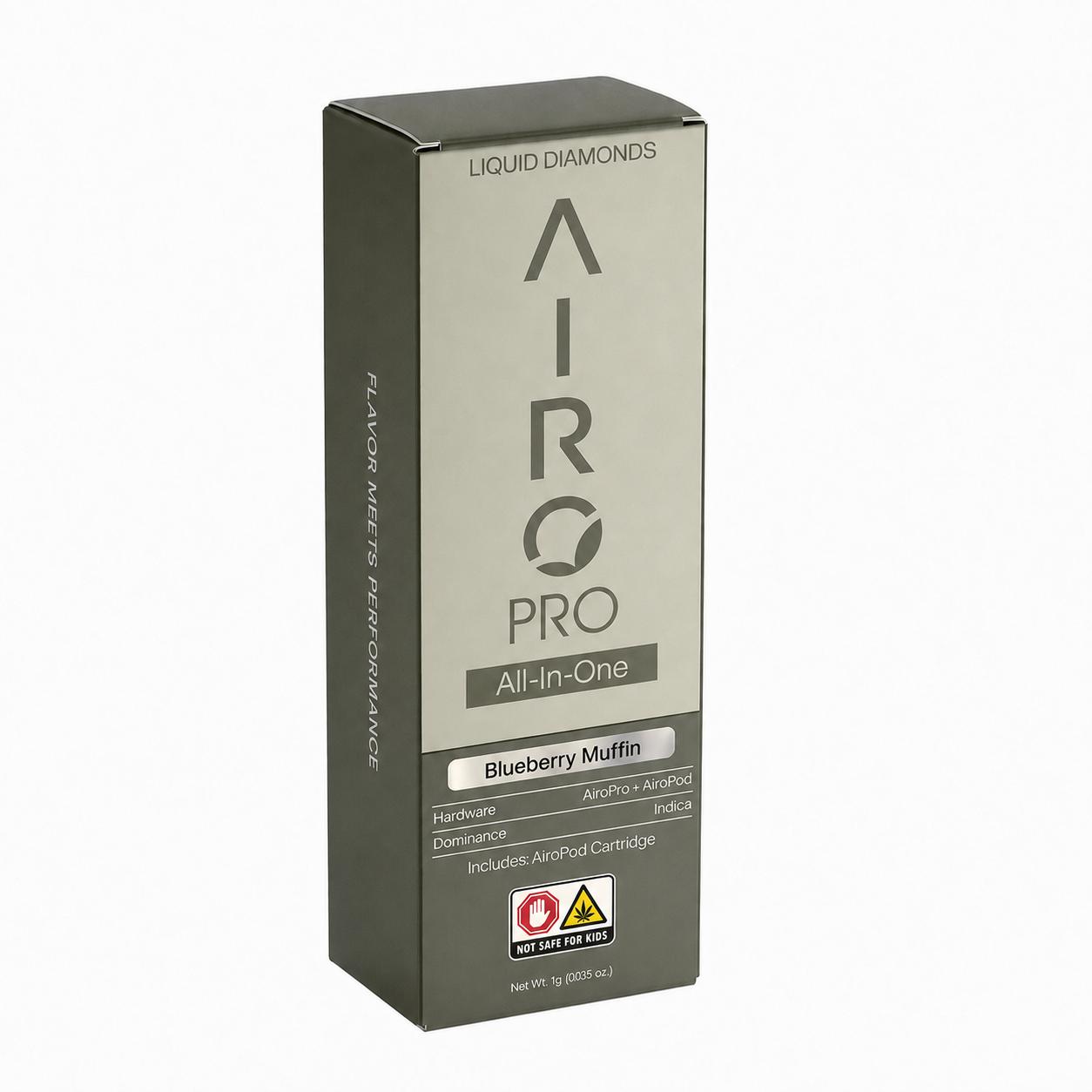 AIRO - BLUEBERRY MUFFIN - .5G AIO - LIQUID DIAMONDS - INDICA
