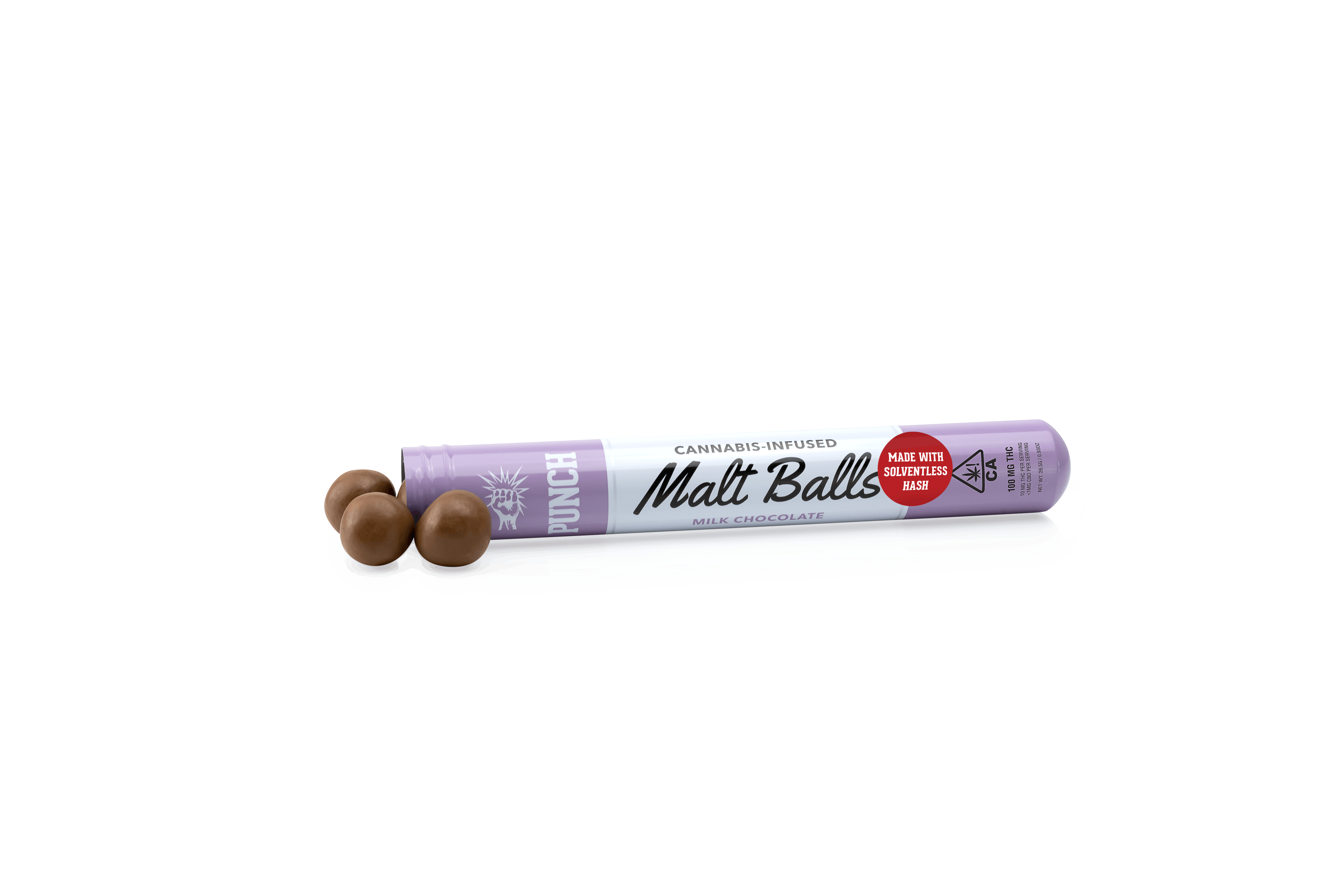 Punch Edibles | Milk Choc Malt Balls   100 Mg   10 Pack