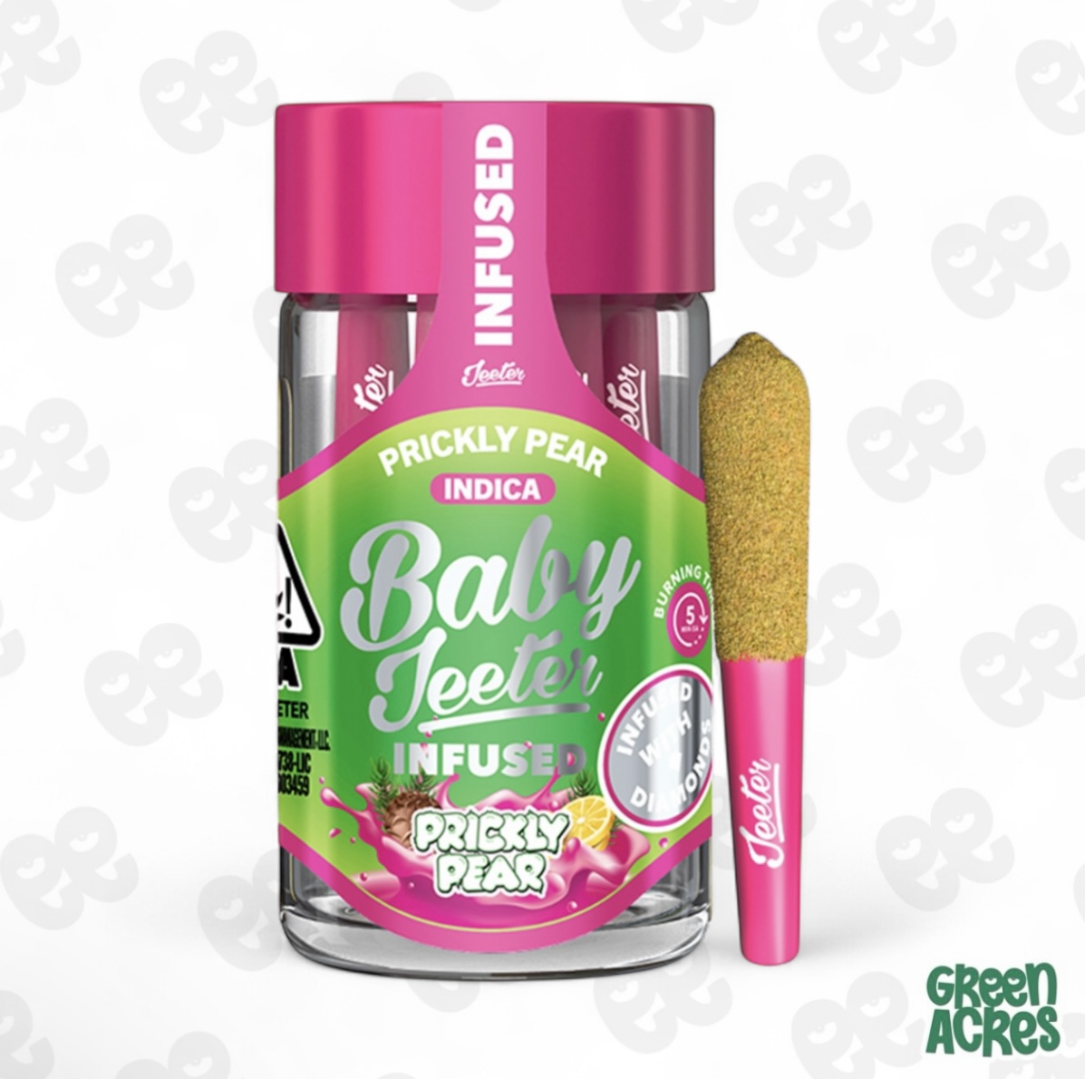 Prickly Pear Baby Jeeter Infused Pre-Roll 5-pack | 2.5g