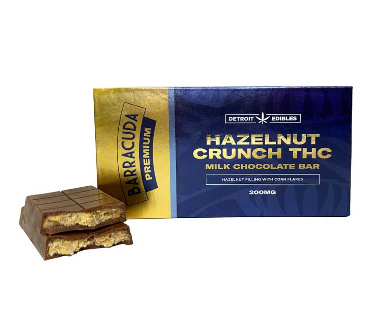 Barracuda - 200MG Premium Chocolate Bar - Hazelnut Crunch