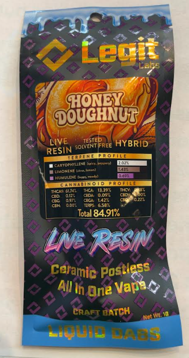 Honey Doughnut Live Resin Disposable