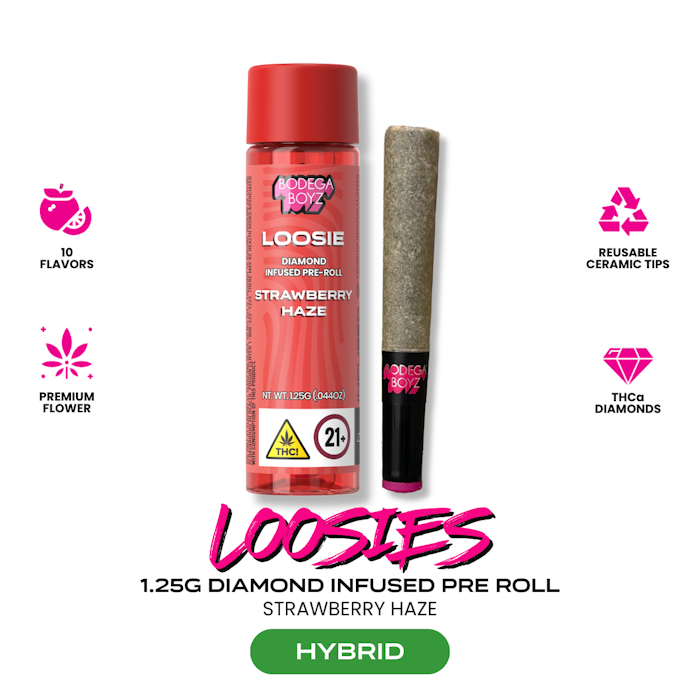 Loosies | Strawberry Haze | 1.25g | Diamond Infused